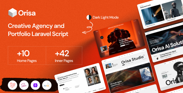 Orisa - Creative Agency & Portfolio Laravel CMS