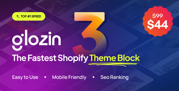 Glozin - Multipurpose Shopify Theme Blocks