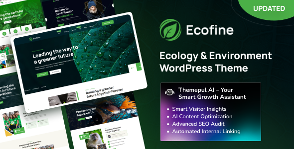 Ecofine - Ecology & Environment WordPress Theme