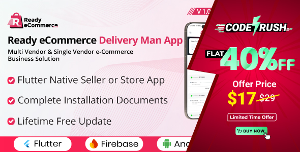 Ready eCommerce - Delivery Man App