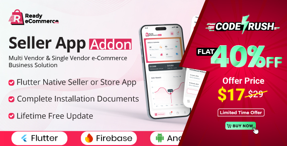 Ready eCommerce - E-Commerce Seller App | Store App | Provider App | Vendor App Addon