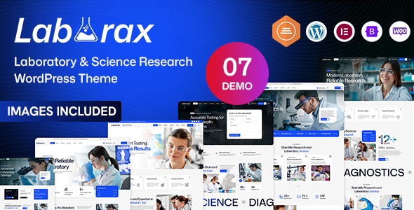 Laborax – Laboratory & Science Research WordPress Theme