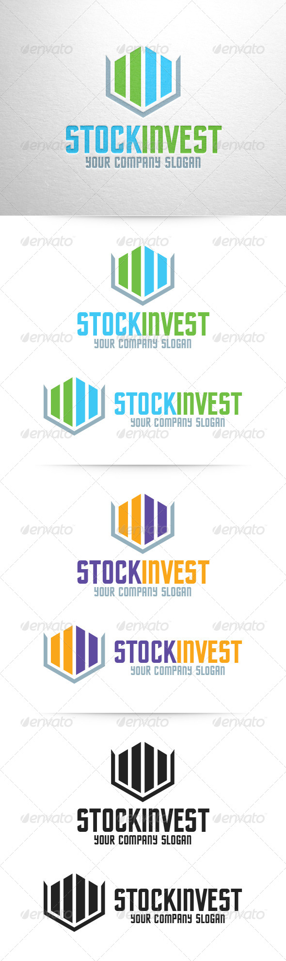 Stock Invest Logo Template