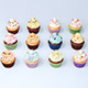 Colorful Chocolate Candy Bean Cupcake - 3DOcean Item for Sale