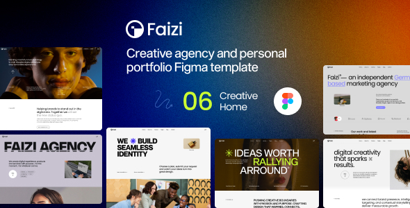 Faizi – Creative Agency And Personal Portfolio Figma Template