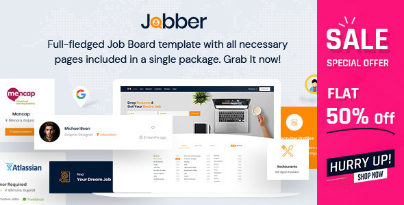 Jobber - Job Board HTML5 Template