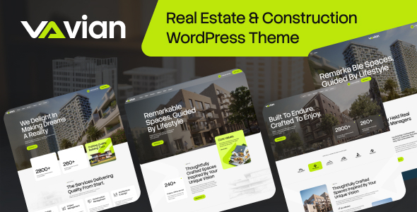 Vian - Real Estate & Construction WordPress Theme