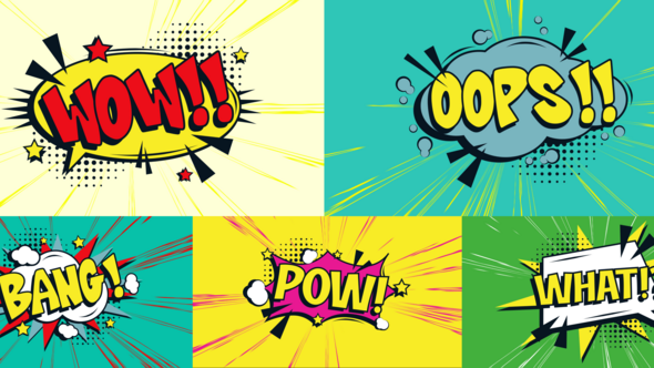 Comic Text Bubbles After Effect