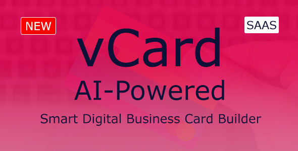 vCard SaaS - Digital Business Card Builder