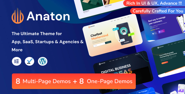 Anaton | Landing Page WordPress Theme