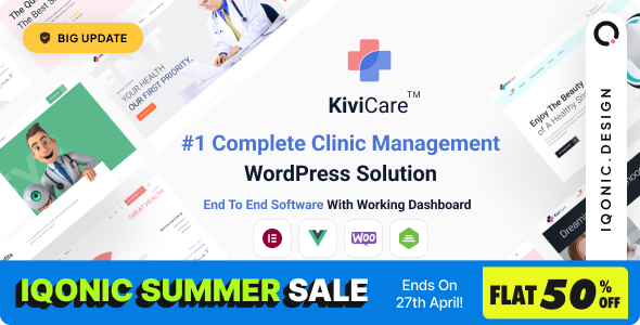 KiviCare - Medical & Health WordPress Theme for Clinics