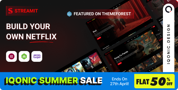 Streamit - Movie Streaming WordPress Theme for OTT & Video