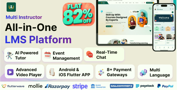 EduEx - The Ultimate Learning Management System (LMS) with Flutter Mobile App