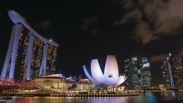 Central Business District Night Scene