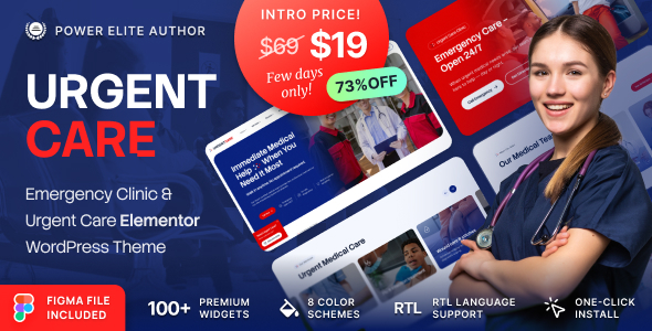 Urgent Care – Ambulance & Emergency Medical Clinic WordPress Theme