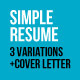 Simple Resume and Cover Letter - GraphicRiver Item for Sale