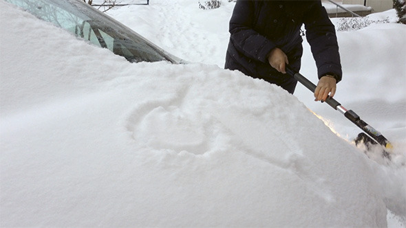 Snow Covered Car alt