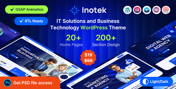 Inotek - IT Solutions and Business Technology WordPress Theme