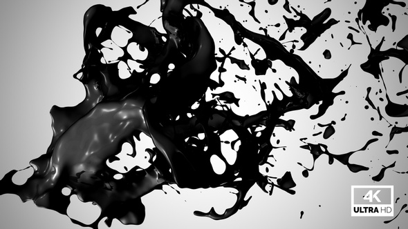 Splash Of Black Ink V4
