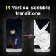 Vertical Scrible Transition Pack - VideoHive Item for Sale