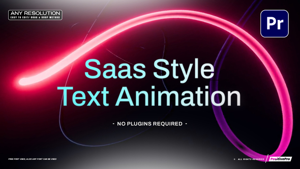 Saas Style Text Animation Mogrt