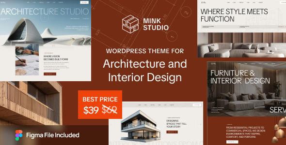 Mink - Architecture & Interior Design WordPress Theme