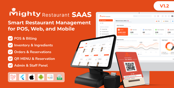Mighty Restaurant - Restaurant Management System SAAS