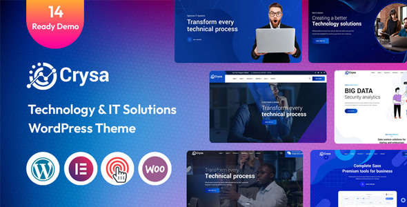 Crysa - Saas, Startup, Technology & IT Solutions WordPress Theme