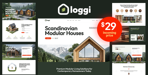Loggi - Wooden House Construction WordPress Theme