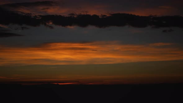 Night to Day Sunrise Timelapse Wide Shot