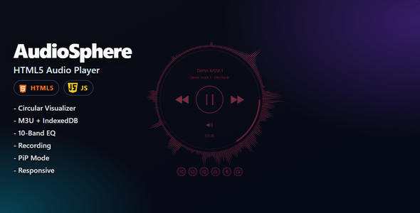AudioSphere | HTML5 Audio Player