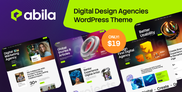 Abila – Digital Design Agencies WordPress Theme