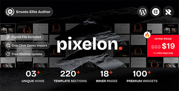 Pixelon - Creative Digital Portfolio WordPress Theme