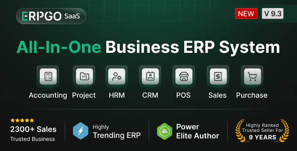 ERPGo SaaS – All-In-One Business ERP System
