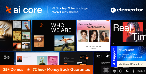 AI Core - AI Startup & Technology WordPress Theme