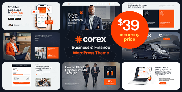 Corex - Finance & Business WordPress Theme