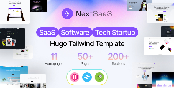 NextSaaS | SaaS, Software, Startup Hugo Template