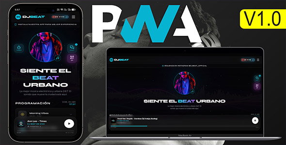 Radio DJ Beat | HTML5 Audio Player for Shoutcast and Icecast App