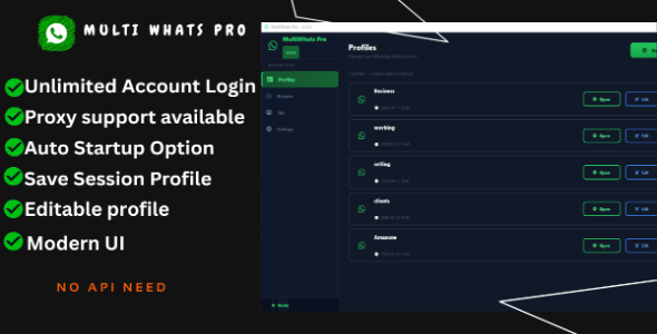 Multiwhats software - whatsapp accounts manager with proxy support and multi login