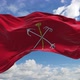 Official Flag Of Saint-Petersburg, Russia, With Sky Background Loop - VideoHive Item for Sale