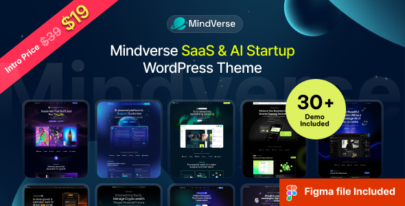 Mindverse - SaaS & AI Startup WordPress Theme