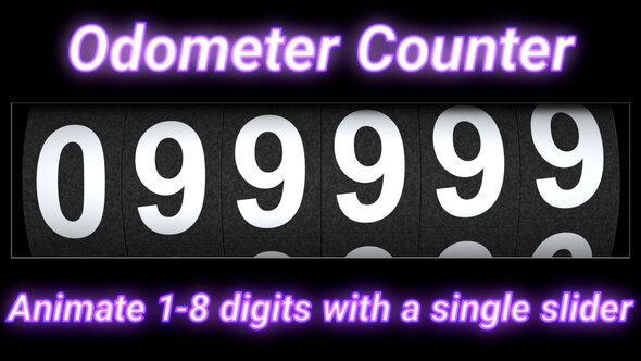 Odometer number counter