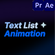 Text List Animation - VideoHive Item for Sale
