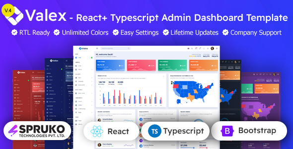 Valex – React TypeScript Admin Dashboard Template