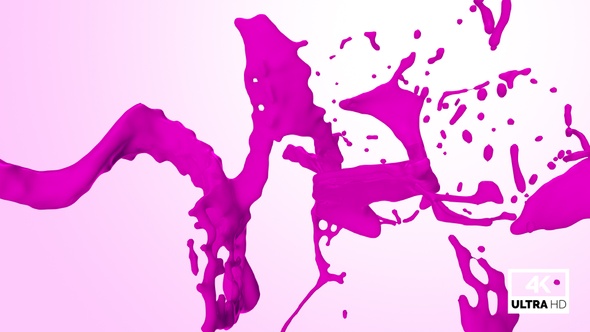 Splash Of Pink Paint