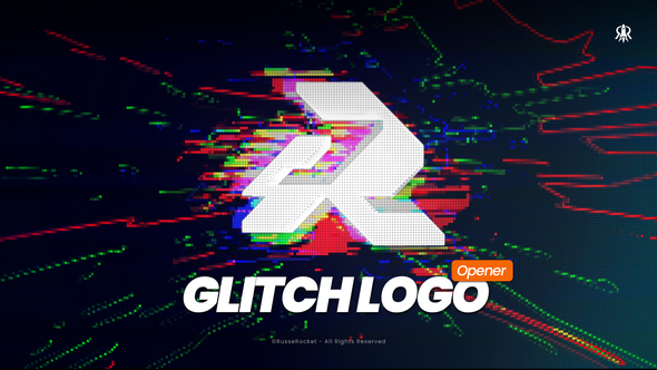 Glitch Logo Opener