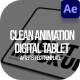 Clean Animation Digital Tablet After Effect - VideoHive Item for Sale