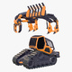 Tracked Loader with Attachments M1 - 3DOcean Item for Sale