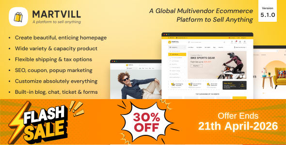 Martvill - A Global Multivendor Ecommerce Platform to Sell Anything