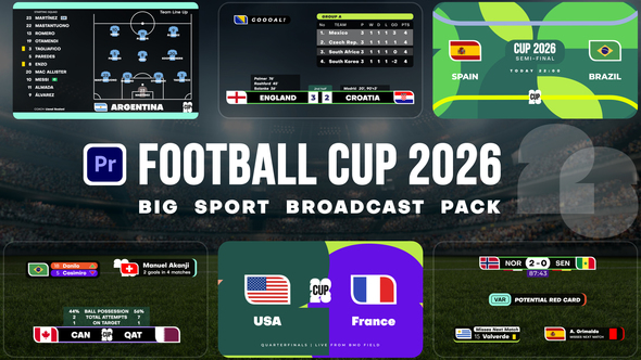Football Cup 2026 - Soccer Broadcast Pack